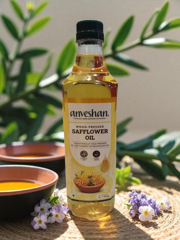 Anveshan Cold Pressed Safflower oil 1litre