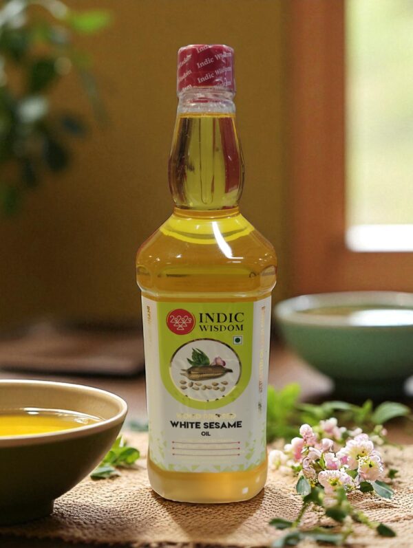 Indic Wisdom Cold Pressed White Sesame Oil - Image 2