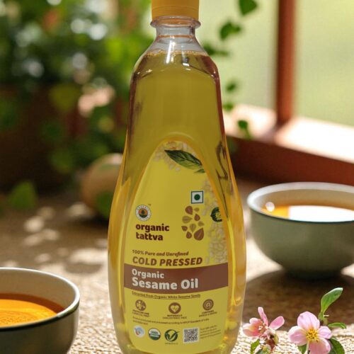 Organic Tattva Cold Pressed Sesame Oil 1litre