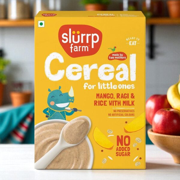 Slurrp Cereal Mango, Ragi and Rice with Milk 250g - Image 2