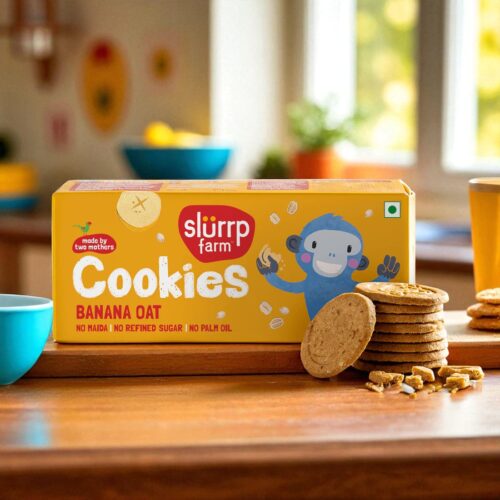 Slurrp Banana Oats Cookies 80g