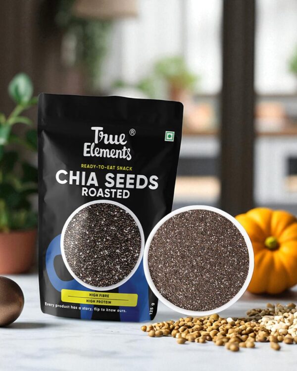 True Elements Roasted Chia Seeds 125g - Image 2