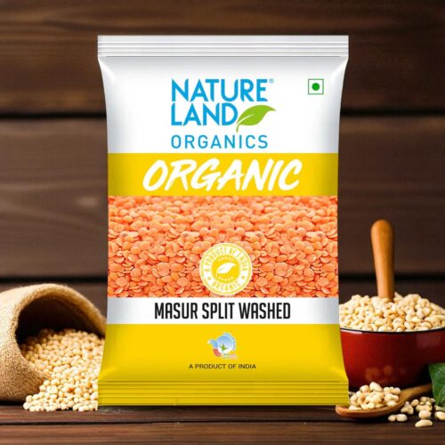 Nature Land Masoor Split Washed 500g