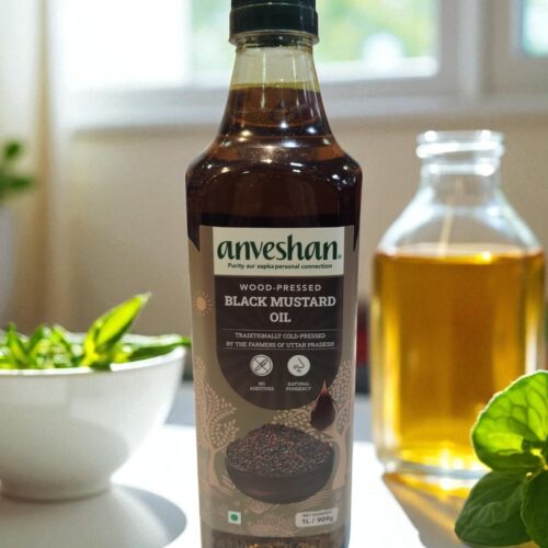 Anveshan Cold Pressed Black Mustard Oil 1litre