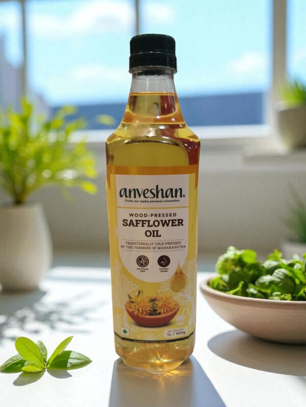 Anveshan Cold Pressed Safflower oil 1litre - Image 2