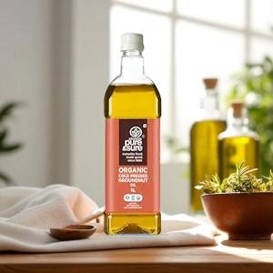 Pure & Sure Organic Cold Pressed Groundnut Oil