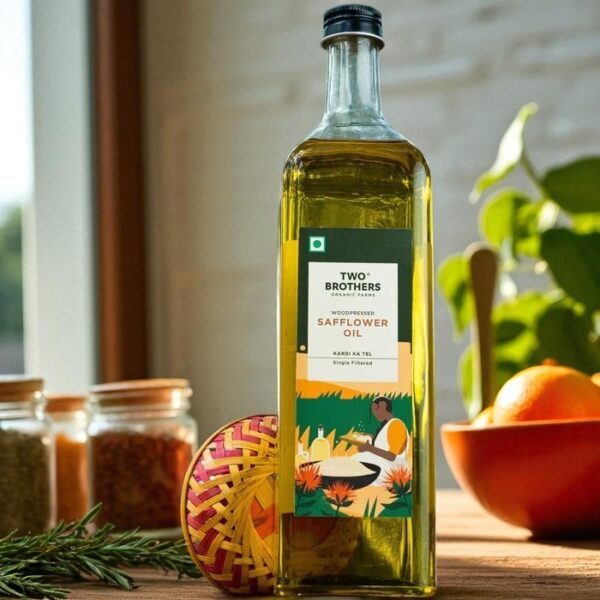 Two Brothers Cold Pressed Safflower Oil 1litre - Image 2