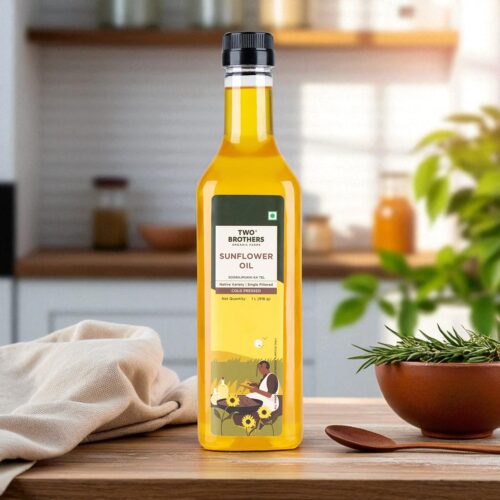 Two Brothers Organic Cold Pressed Sunflower Oil 1litre