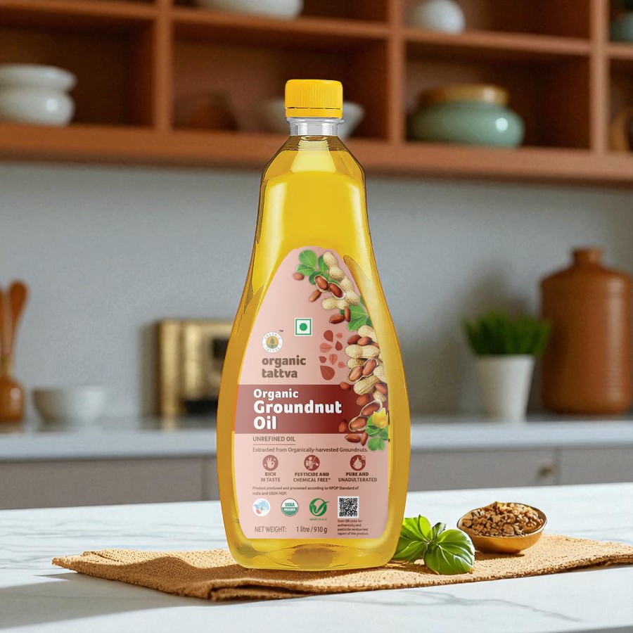 Organic Tattva Groundnut oil 1litre Organic Tattva Groundnut oil 1litre - Image 2