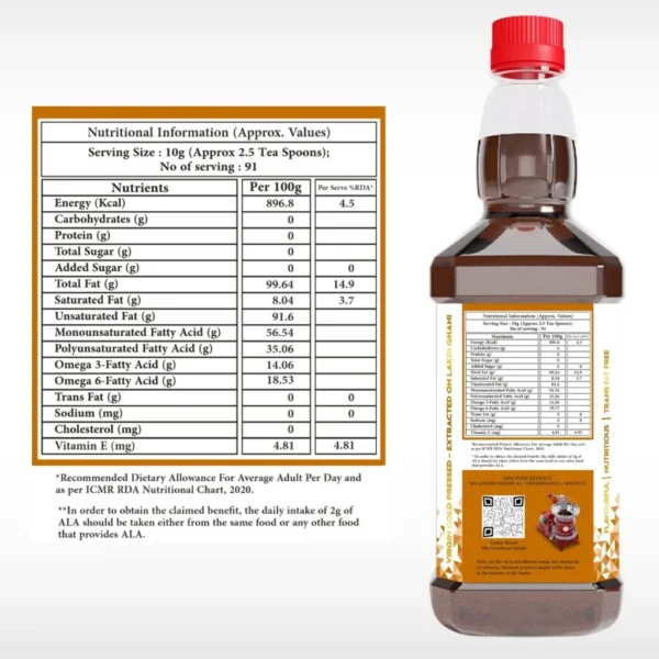 Indic Wisdom Cold Pressed Mustard Oil - Image 4