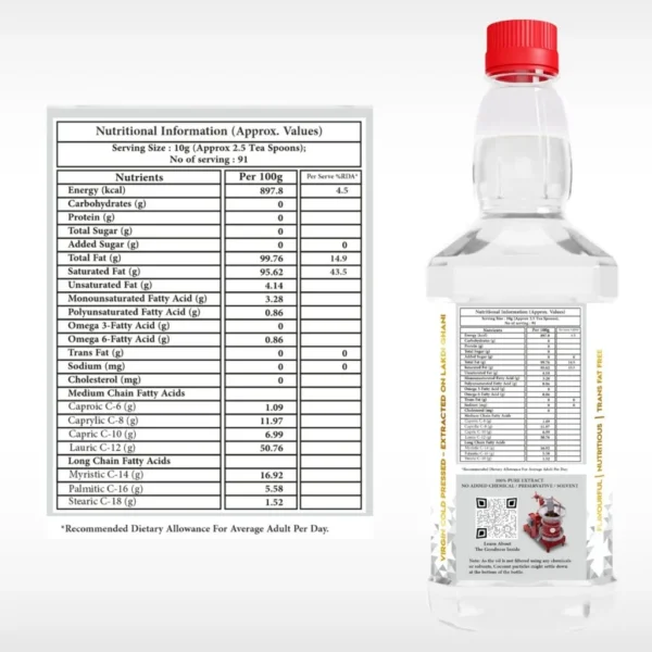 Indic Wisdom Cold Pressed Coconut Oil - Image 4
