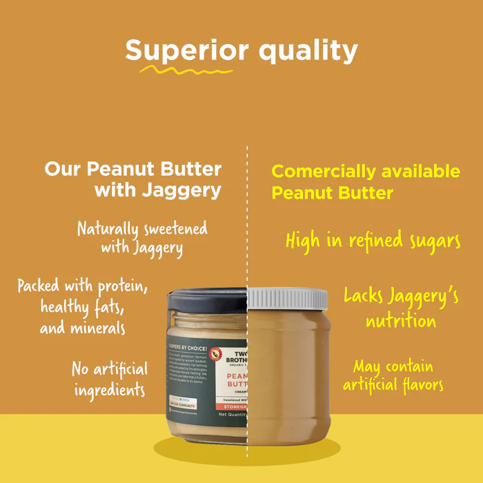 Peanut Butter Creamy with Jaggery, Stoneground 300g - Image 4