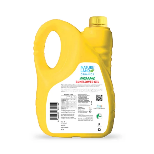 Nature Land Cold Pressed Sunflower Oil - Image 5