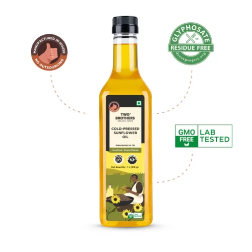two brothers organic cold pressed sunflower oil 1litre