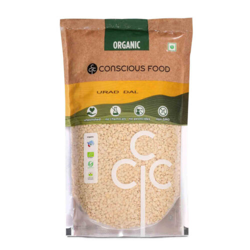 Conscious Food Organic Urad dal/ Split Black Gram 500g