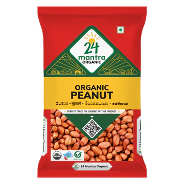 24Mantra Raw Peanuts 500g