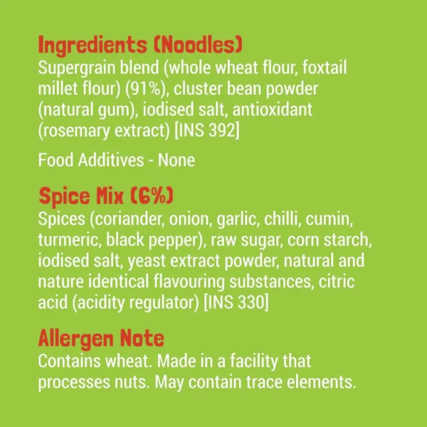 Slurrp Farm Millet Noodles -Mild Masala 200g - Image 2