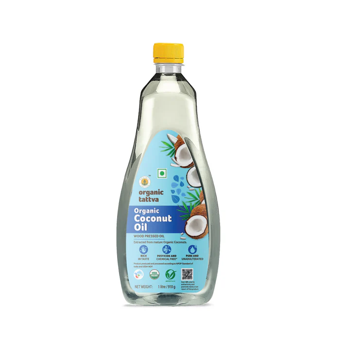 Organic Tattva Cold Pressed Coconut Oil 1litre Organic Tattva Cold Pressed Coconut Oil 1litre