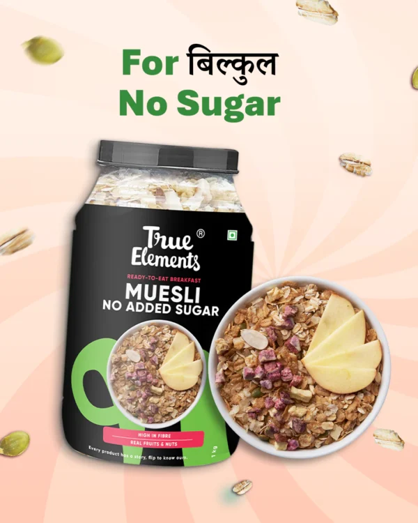 True Elements No Added Sugar Muesli 1kg