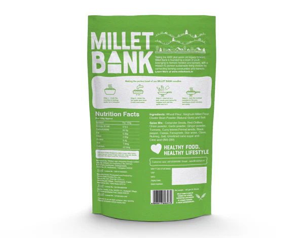 Milletbank Sorghum Hakka Noodles 180g Milletbank Sorghum Hakka Noodles 180g - Image 2