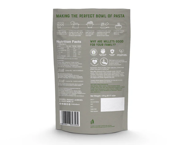 Milletbank Pearl Millet Pasta 175g Milletbank Pearl Millet Pasta 175g - Image 2
