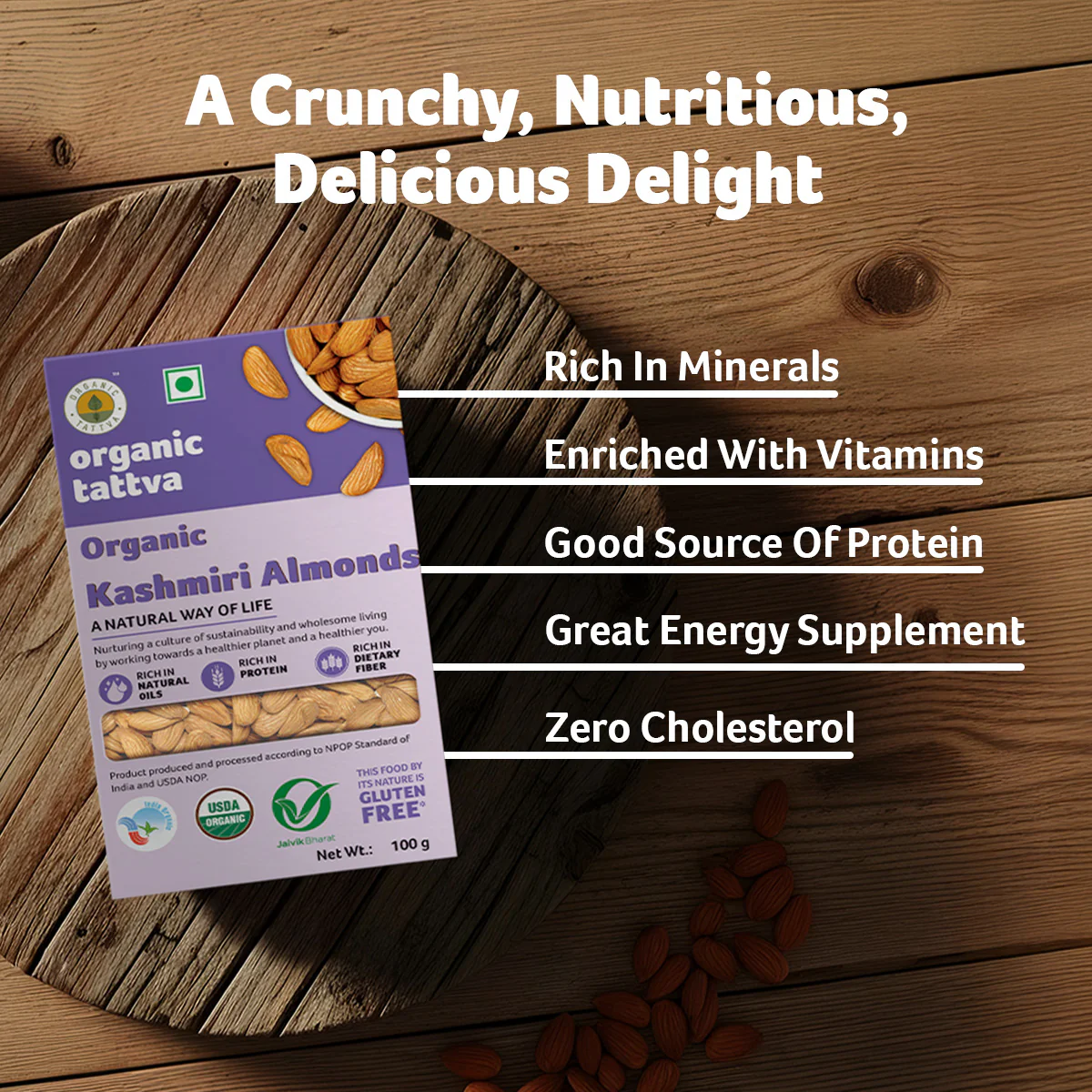 Organic Tattva Kashmiri Almonds Organic Tattva Kashmiri Almonds