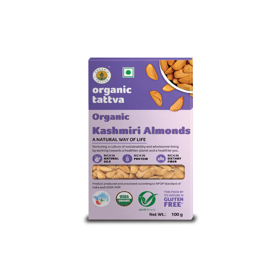 Organic Tattva Kashmiri Almonds Organic Tattva Kashmiri Almonds - Image 3