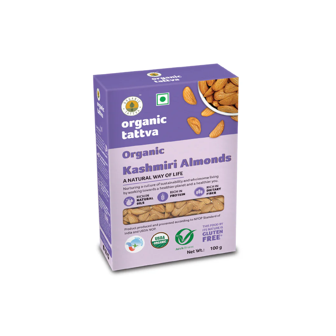 Organic Tattva Kashmiri Almonds Organic Tattva Kashmiri Almonds - Image 4