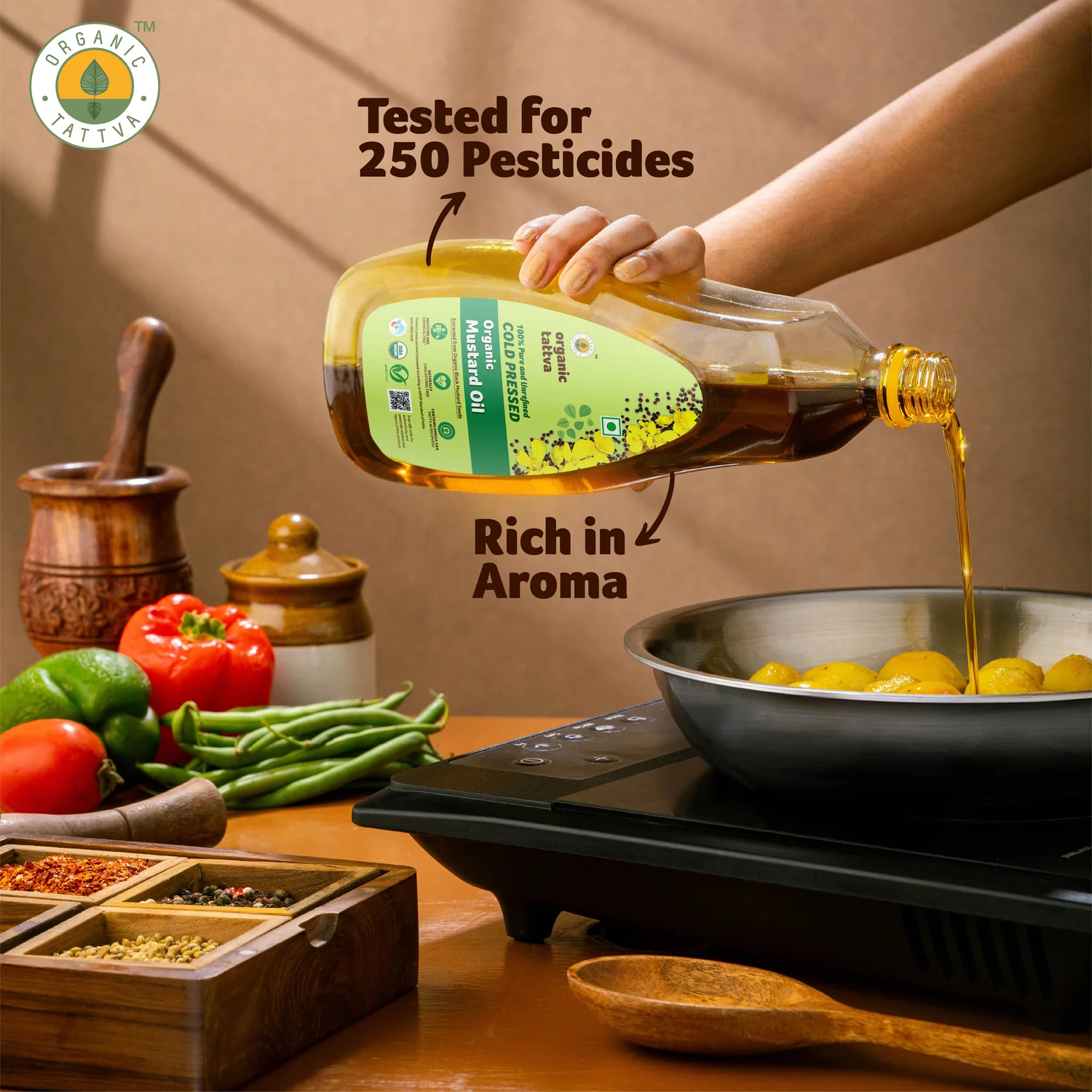 Organic Tattva Mustard Oil 1ltr Organic Tattva Mustard Oil 1ltr - Image 2