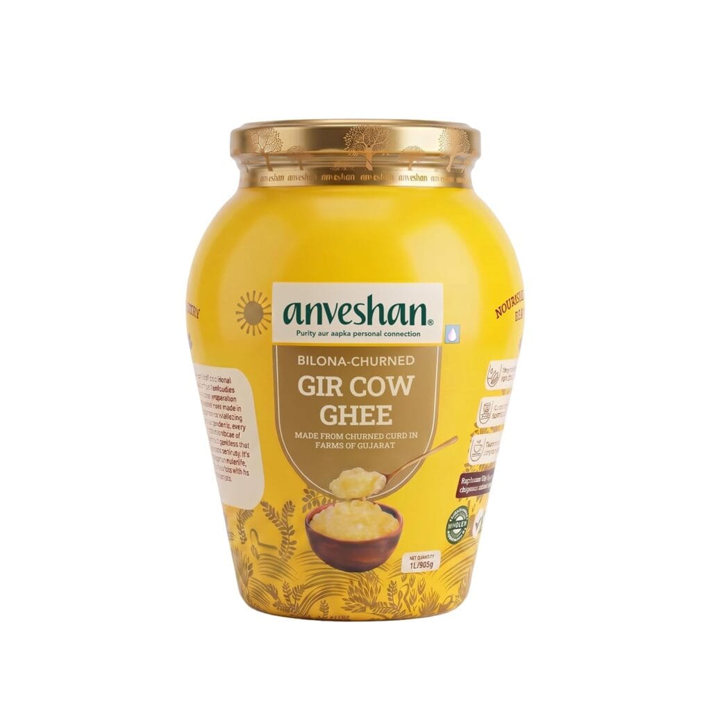 anvenshen a2 gir cow ghee 1 ltr front