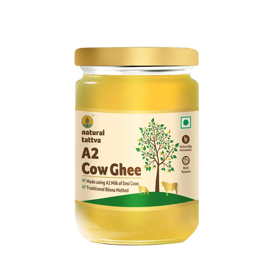 organic tattva a2 desi cow ghee 1ltr fornt