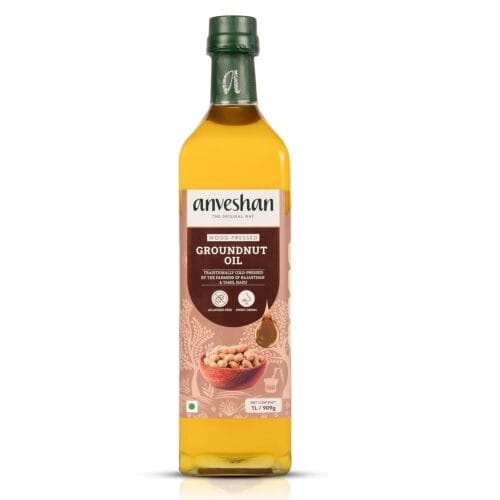 anvenshen wood pressed groundnut oil 1 litre front