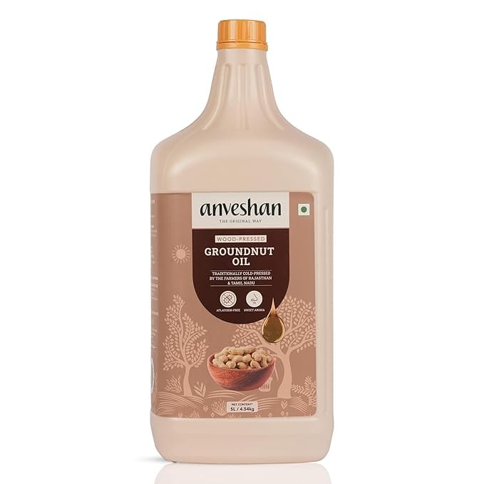 anvenshen wood pressed groundnut oil 5 litre front