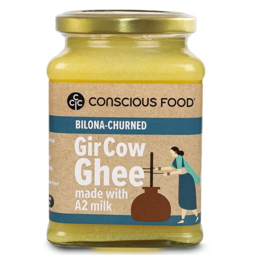 consicous food a2 desi gir cow ghee 600ml front