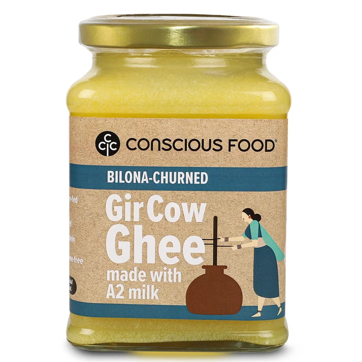consicous food a2 desi gir cow ghee 600ml front
