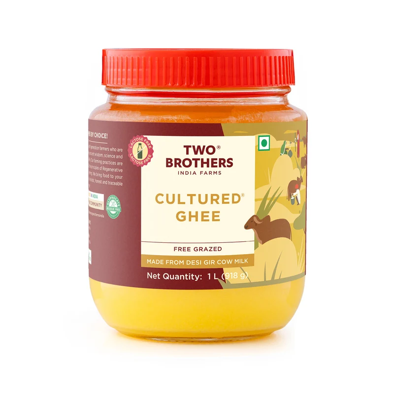 desi gir cow cultured ghee 1 l front