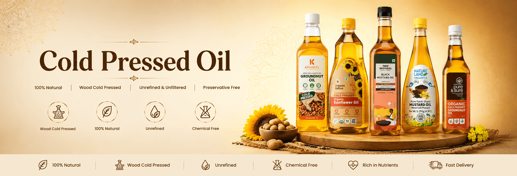 Cold Pressed Oils Banner