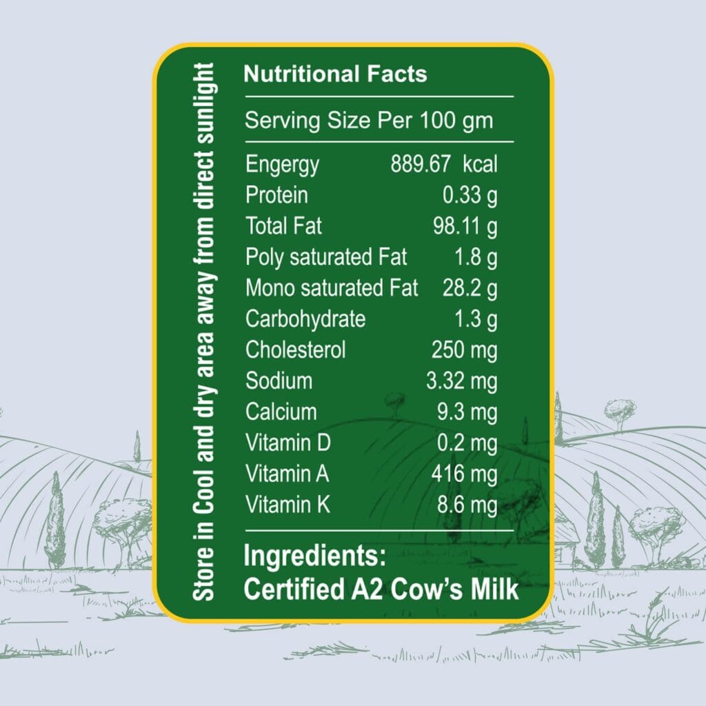 more a2 gir cow ghee 500ml back