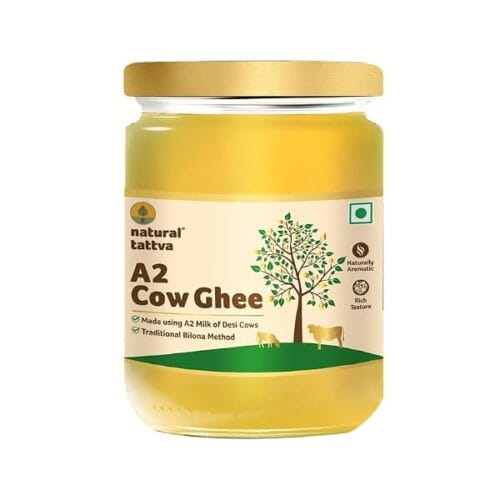 organic tattva a2 desi cow ghee 500ml front