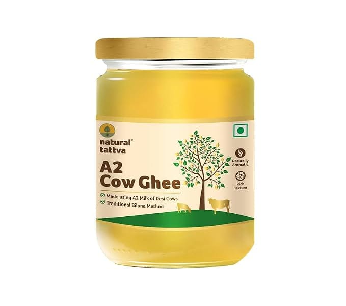 organic tattva a2 desi cow ghee 500ml front