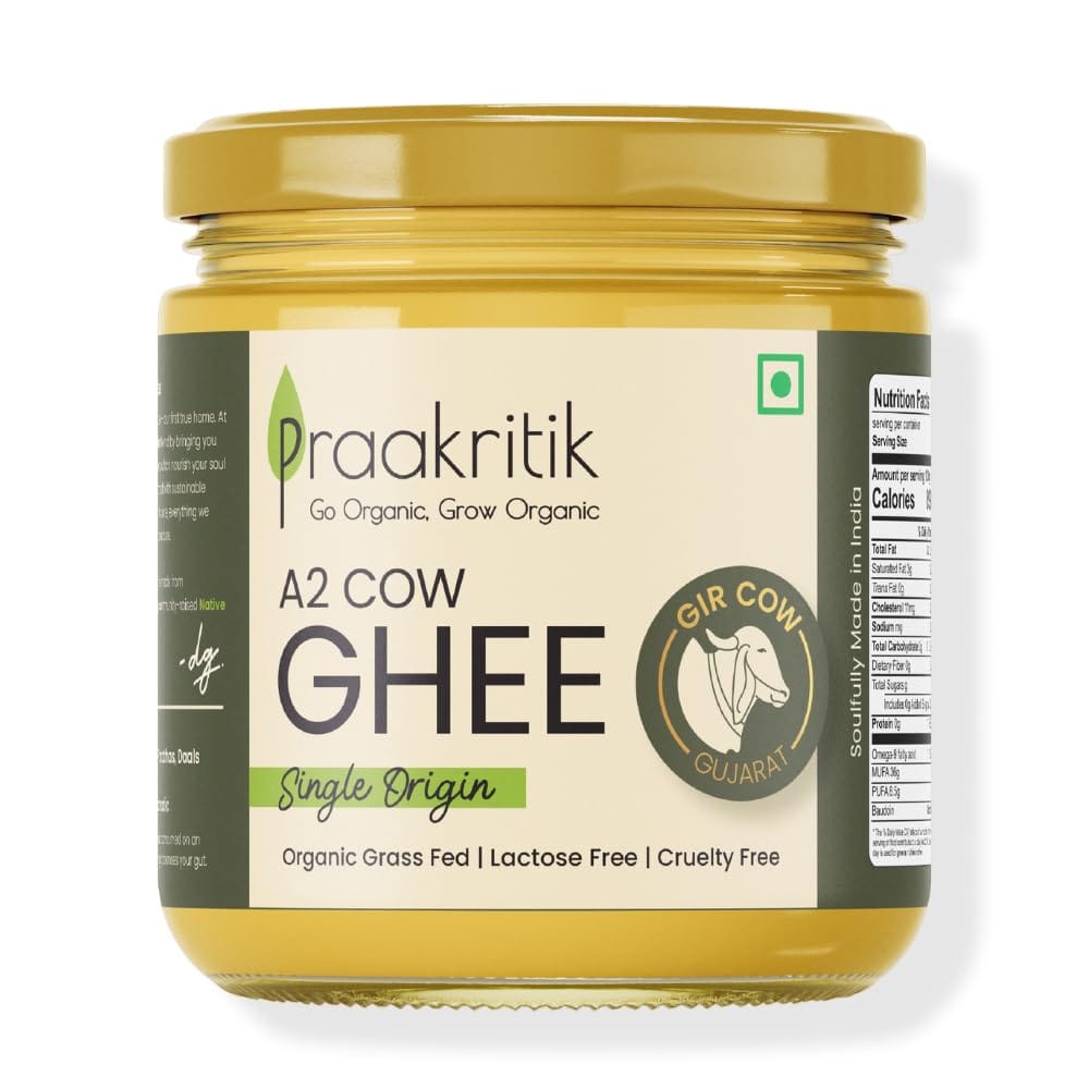 prakrtik a2 desi cow ghee 500ml front