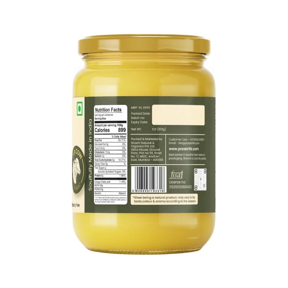 prakrtik a2 desi gir cow ghee 1ltr back