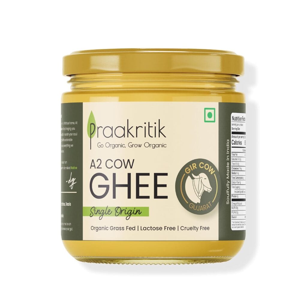 prakrtik a2 desi gir cow ghee 250ml front
