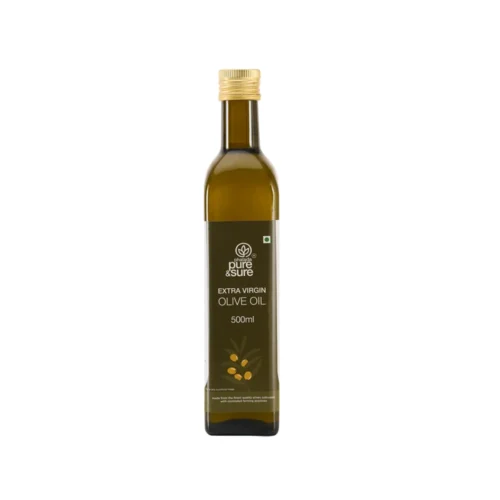 pure & sure organic extra virgin olive oil 500 ml front