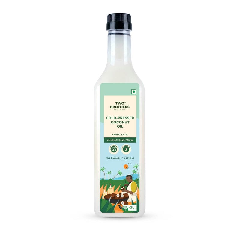 organic cold pressed coconut oil 1 ltr front