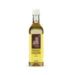pure & sure organic cold pressed sunflower oil 1 litre front